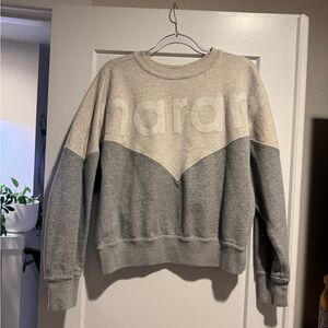 Isabel Marant Two-Tone Gray and Cream Sweater